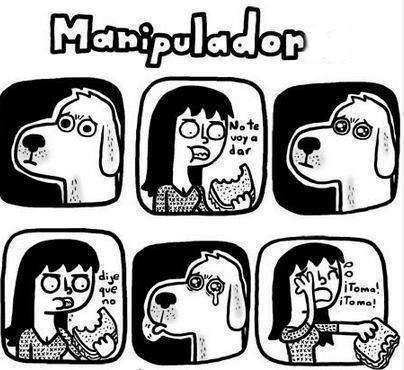 perro manipulador