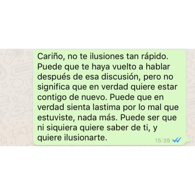 Cariño No Te Ilusiones Tan Rápido. - HolaXD